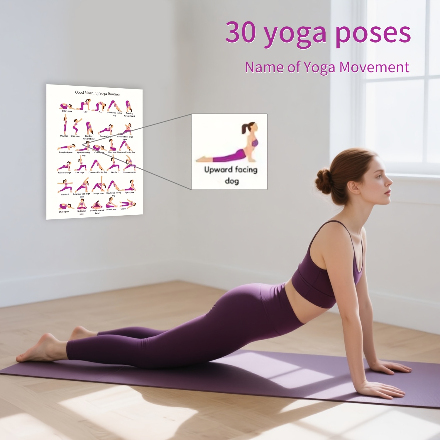 Yoga Fitness Wallpaper - 요가 연습 포스터, 실내 장식 벽