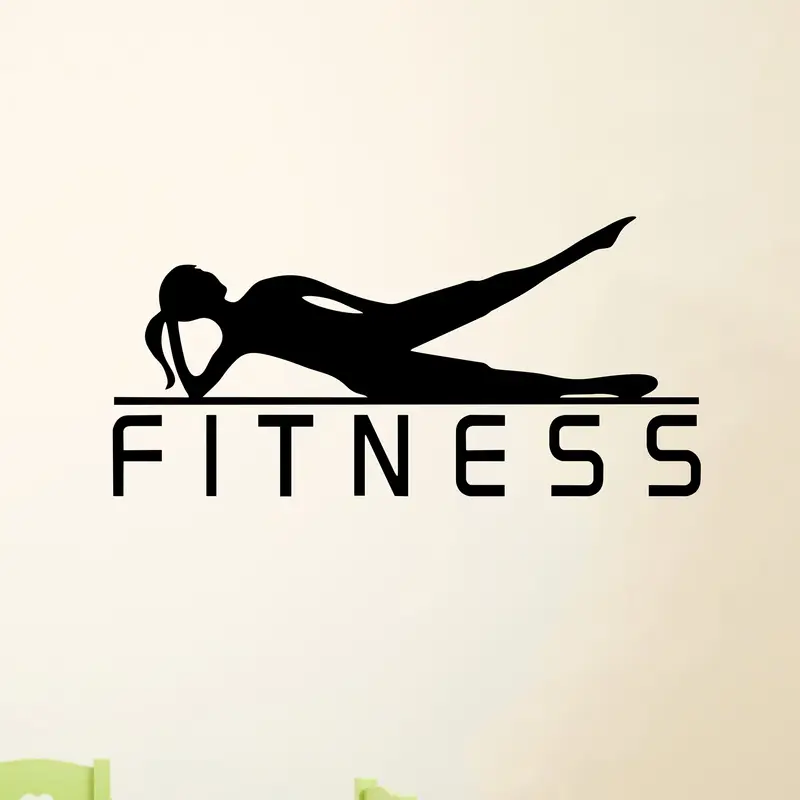 요가를 위해 디자인된 피트니스 소녀 비닐 스티커, 체육 - Yoga Fitness Wallpaper 리뷰 및 가격