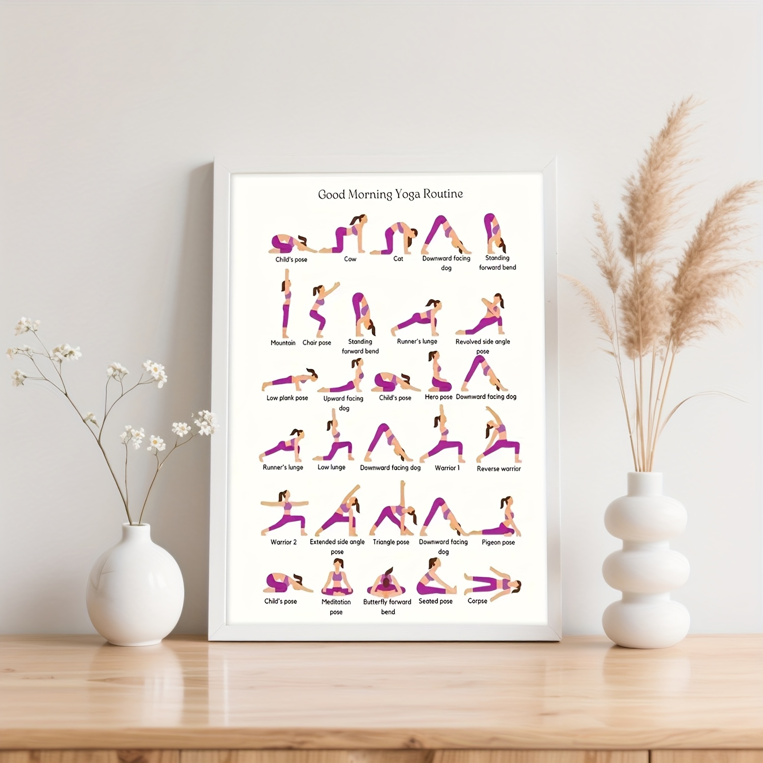 요가 연습 포스터, 실내 장식 벽 예술, 프레임 없는  - Yoga Fitness Wallpaper 리뷰 및 가격