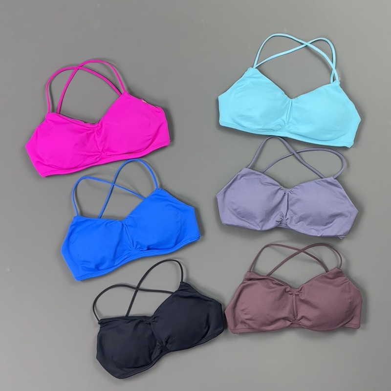HISTELLO 프론트 러치드 크로스 백 스포츠 브라  - Yoga Fitness Matte 리뷰 및 가격