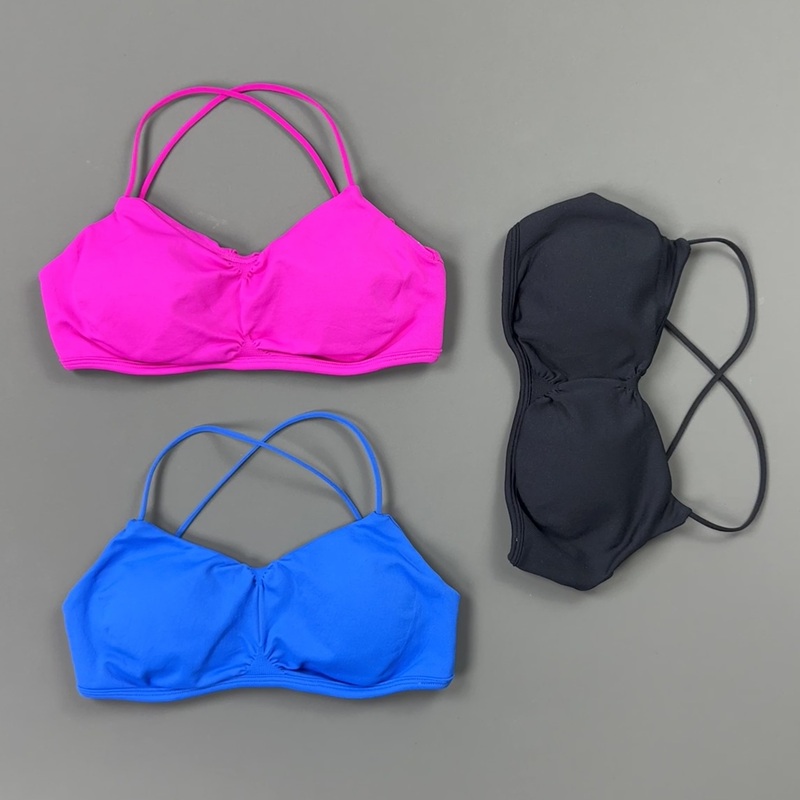 HISTELLO 프론트 러치드 크로스 백 스포츠 브라  - Yoga Fitness Matte 리뷰 및 가격