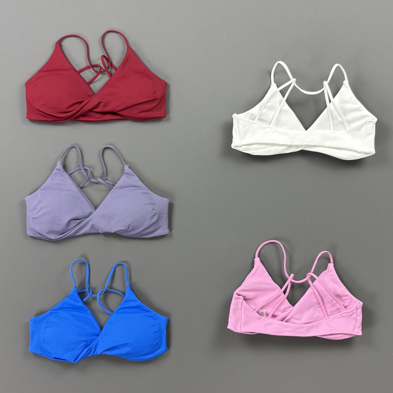 비전 여성 스포츠 브라 V넥 트위스트 프론트 얇은 스트 - Yoga Fitness Matte 리뷰 및 가격