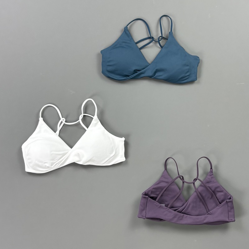 비전 여성 스포츠 브라 V넥 트위스트 프론트 얇은 스트 - Yoga Fitness Matte 리뷰 및 가격