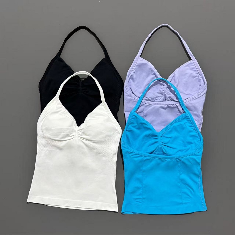 여성용 짐 스포츠 탑 심리스 요가 탱크 탈부착 가능한  - Yoga Fitness Matte 리뷰 및 가격