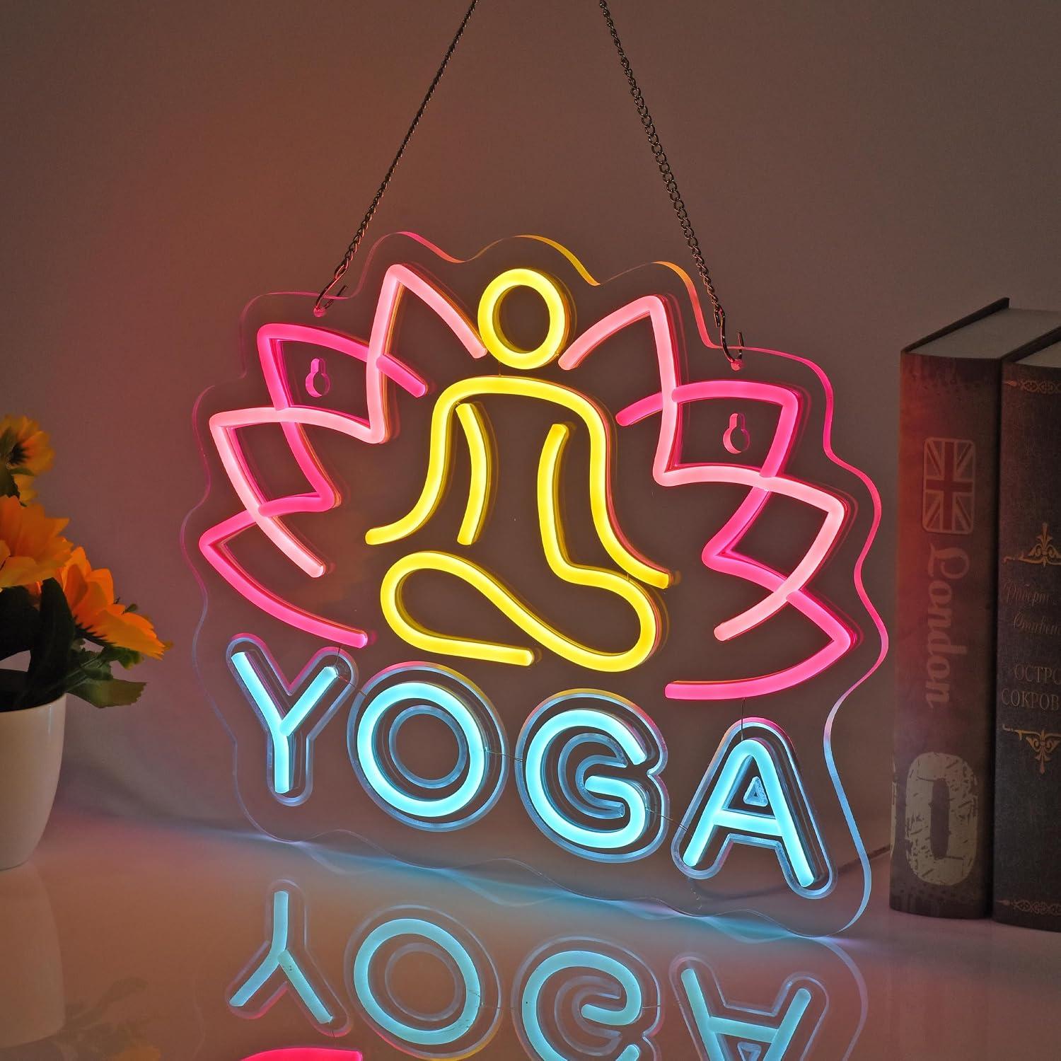 요가 네온사인 디머블 LED 네온 조명 (요가 스튜디오 - Yoga Fitness Rooms 리뷰 및 가격