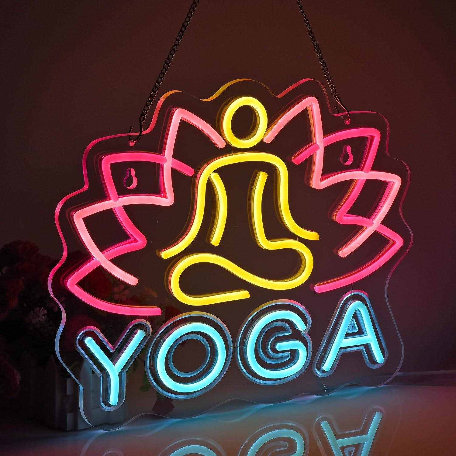 요가 네온사인 디머블 LED 네온 조명 (요가 스튜디오 - Yoga Fitness Rooms 리뷰 및 가격