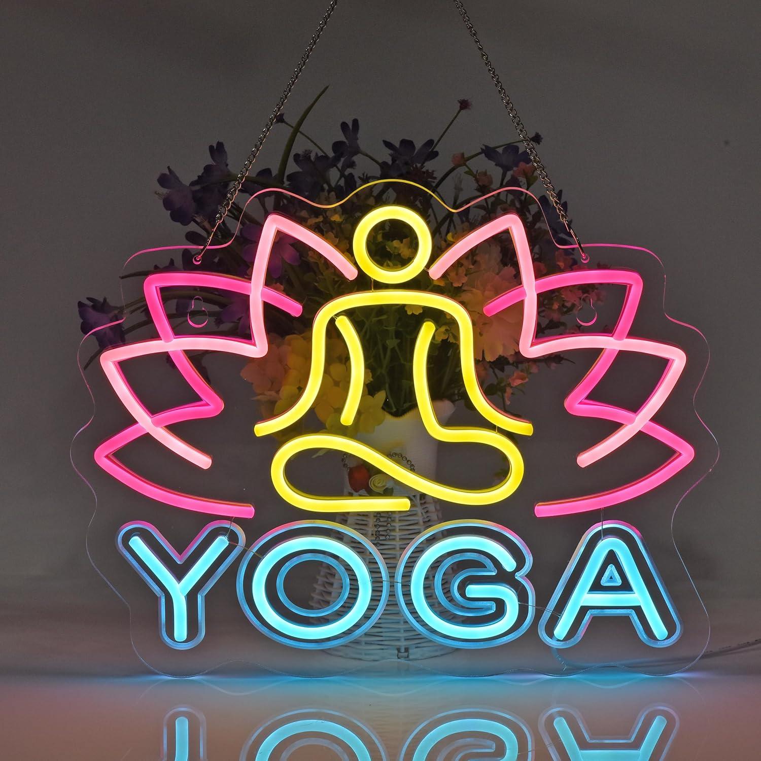 요가 네온사인 디머블 LED 네온 조명 (요가 스튜디오 - Yoga Fitness Rooms 리뷰 및 가격